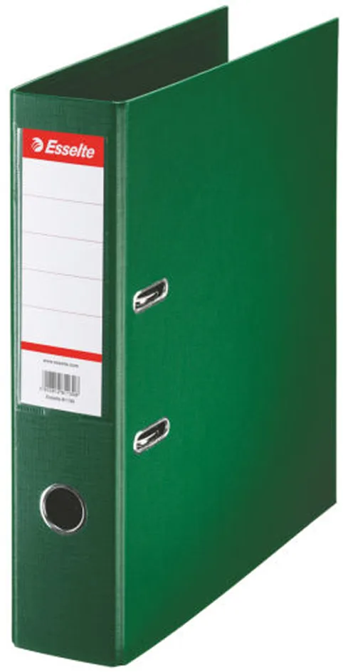 Plastik-Ordner Standard, DIN A4, 75 mm, grün by Esselte – product photo