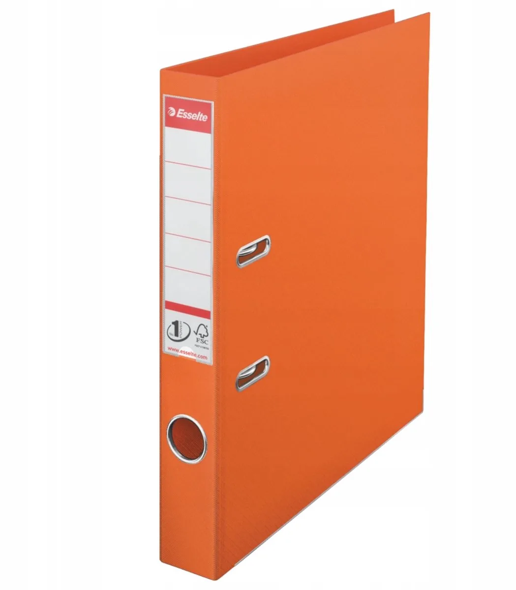 Power Map A4 50mm - Robuuste Documentenmap de Esselte en Orange – photo produit