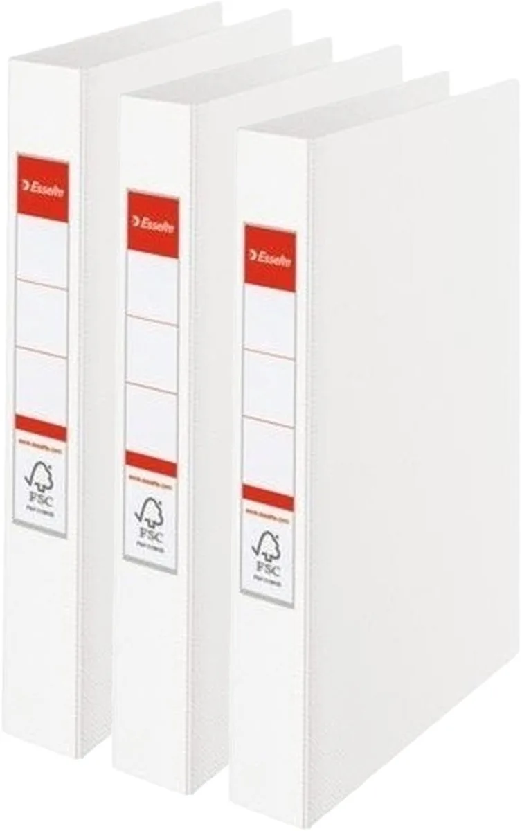 Ringband mappen/ordners - 6x - A4 - opbergen - kantoorartikelen by Esselte in White – product photo