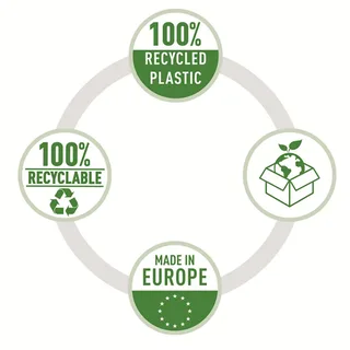 Showtas Esselte Recycle PP A4 100µ 11-gaats 50 stuks de Esselte – photo produit 6 sur 6