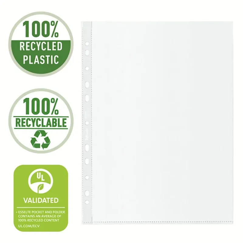 Showtas Esselte recycle PP A4 70µ 11-gaats transparant 100 stuks von Esselte – Produktfoto 2 von 6