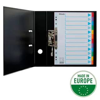 Tabbladen Esselte Standaard A4 6-delig karton 11-rings met voorblad assorti de Esselte – photo produit 2 sur 5