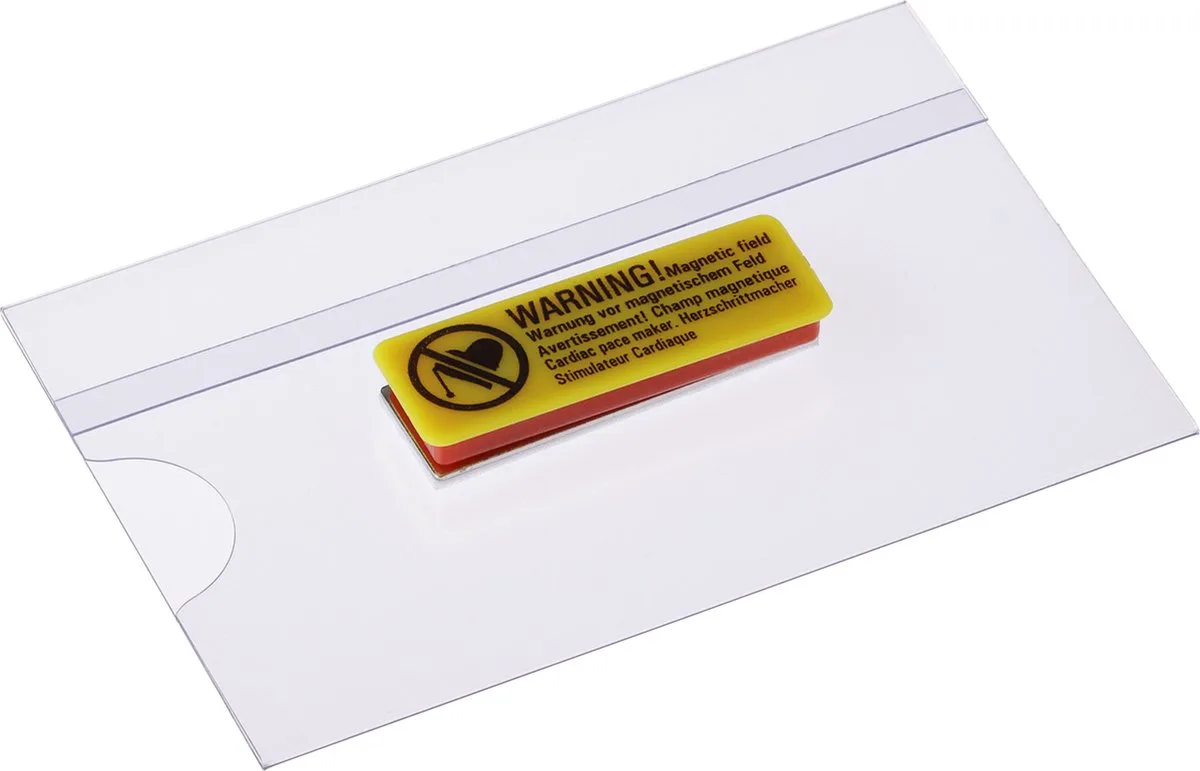 Badgehouder Magnetisch – Pashouder – 90 x 55 mm – Naambadge – Transparant – 24 stuks de Europel en 90 × 55 mm, Magnetisch – photo produit