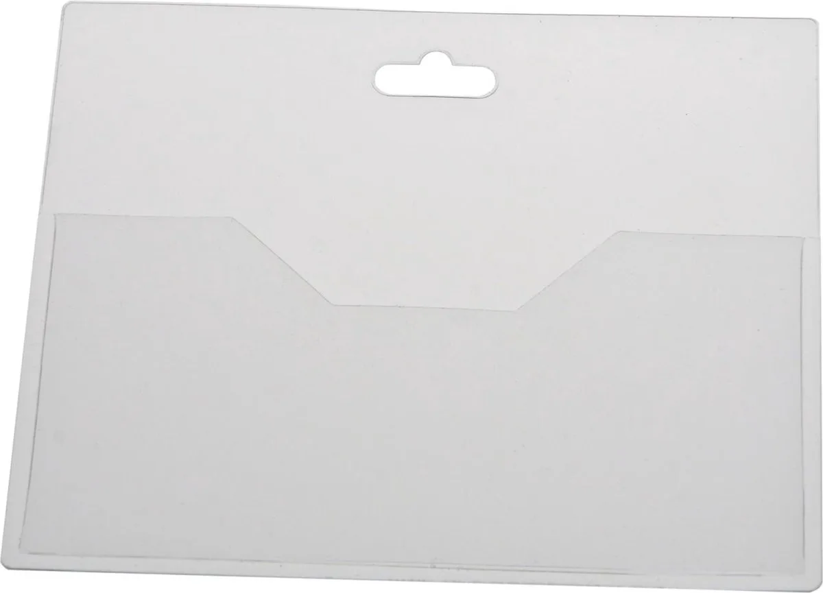 Badgehouder of Pashouder – Pasjes 90 x 60 mm – Open– Transparant – 24 stuks van Europel in Transparant – productfoto