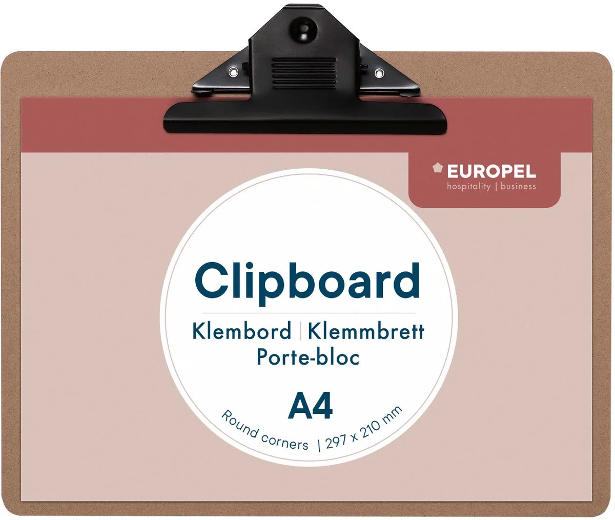 Klembord - Clipboard - A4 liggend - 29,7 x 21 cm - 12 stuks de Europel en Hout – photo produit