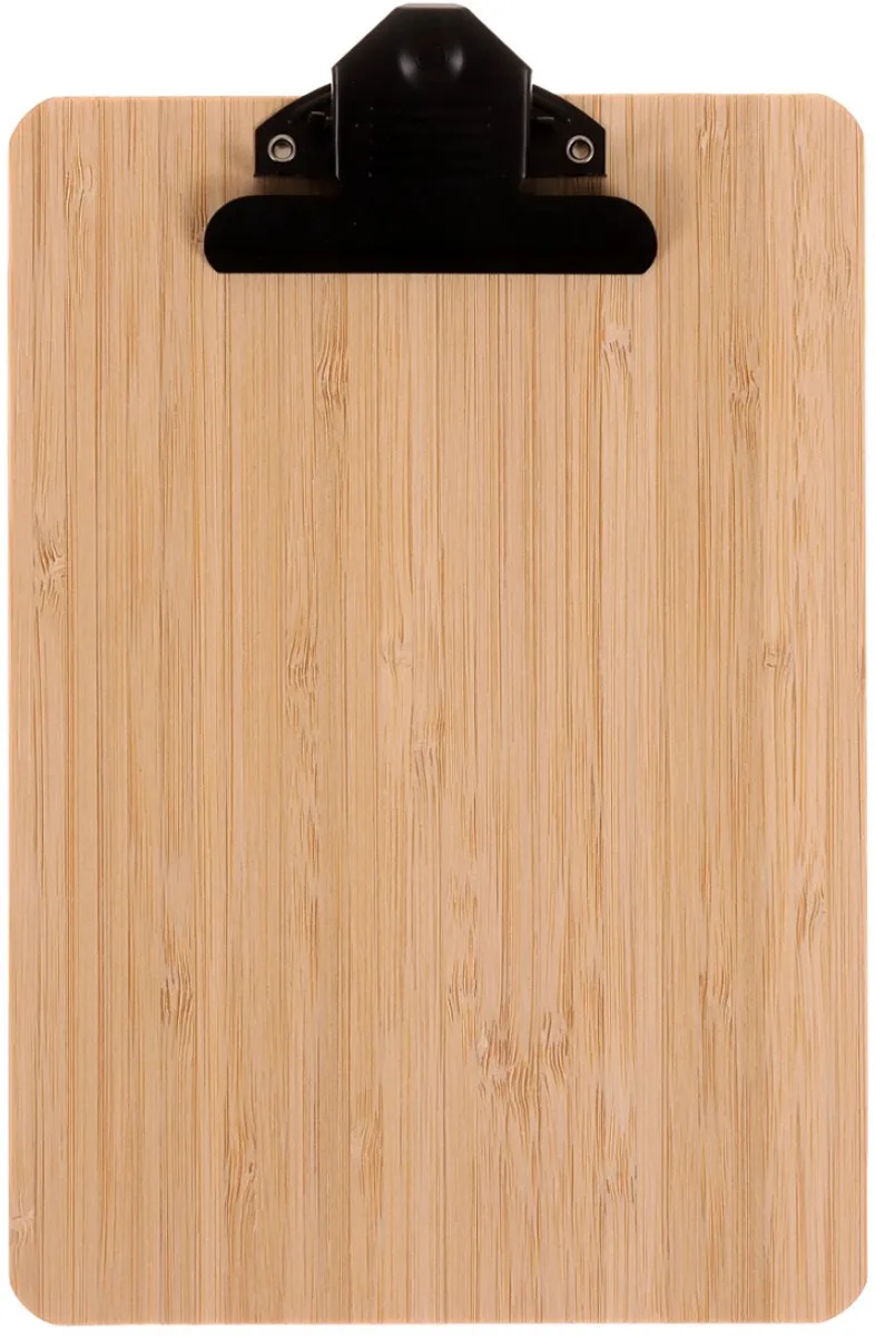 Klembord - Clipboard - A5 - 14,8 x 21 cm - 12 stuks von Europel in Bamboe – Produktfoto