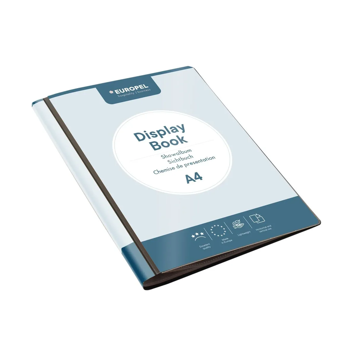 Showmap europel frontview a4 20 tassen antraciet von Europel – Produktfoto