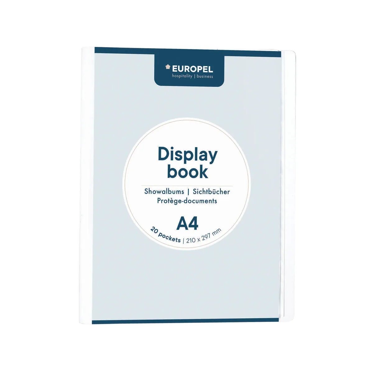 Showmap europel frontview a4 20 tassen wit | 20 stuks von Europel – Produktfoto