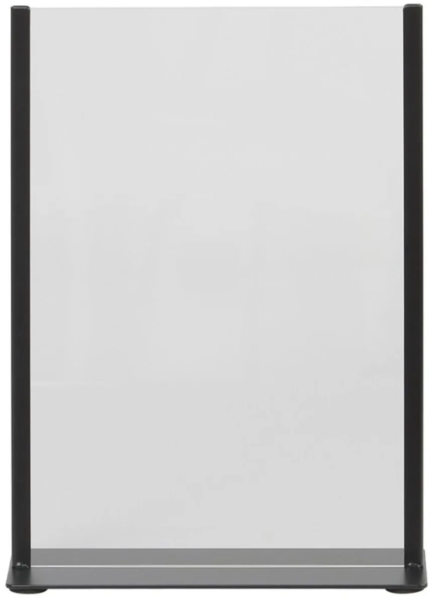 tafelstandaard A5, metaal acryl display von Europel in Schwarz – Produktfoto