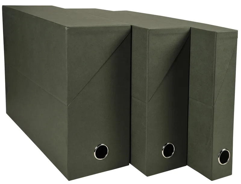 Archivbox, DIN A4, Karton, 90 mm, dunkelgrün de Exacompta – photo produit