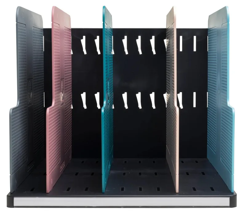 Aufbewahrungsbox MODULOTOP Sorter mit 5 Trennplatten Skandi Farben sortiert 390606D, Ordnungsmappen van Exacompta in Meerkleurig – productfoto