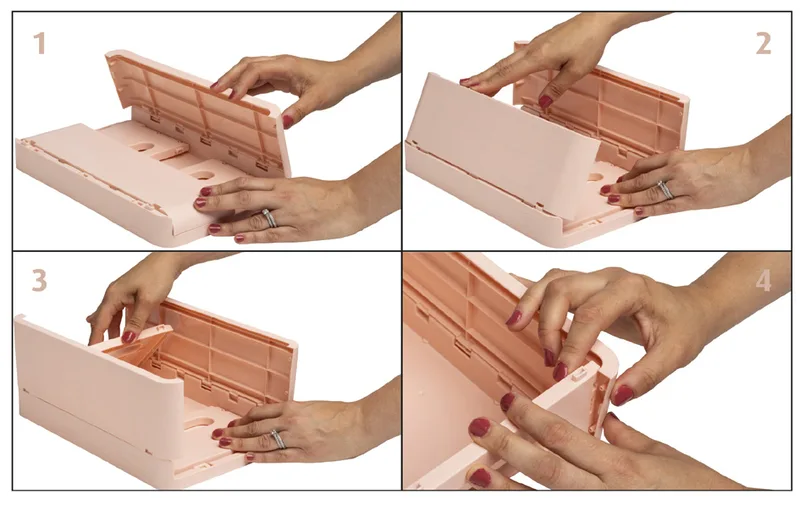 Aufbewahrungsbox Smart Case Midi, altrosa by Exacompta – product photo