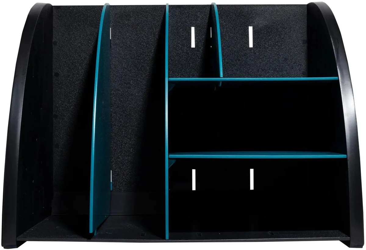 Bureau organizer The Organizer Neo Deco - 394505D by Exacompta in Black, Eendenblauw – product photo