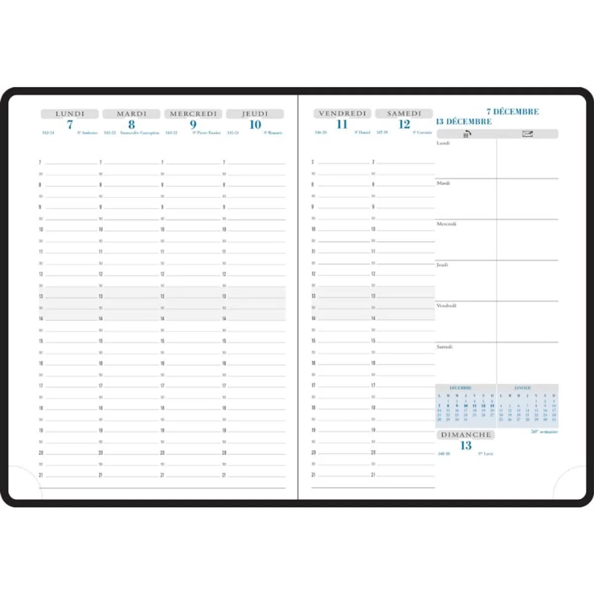 Bureauagenda Horizons 20 Visuel, 150×210 mm, 3 stuks de Exacompta – photo produit
