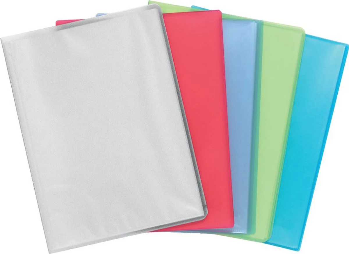 Chromaline showalbum met vaste rug PP - 40 tassen - 80 zichten - A4 - Transparant - 85460E von Exacompta in Blau – Produktfoto