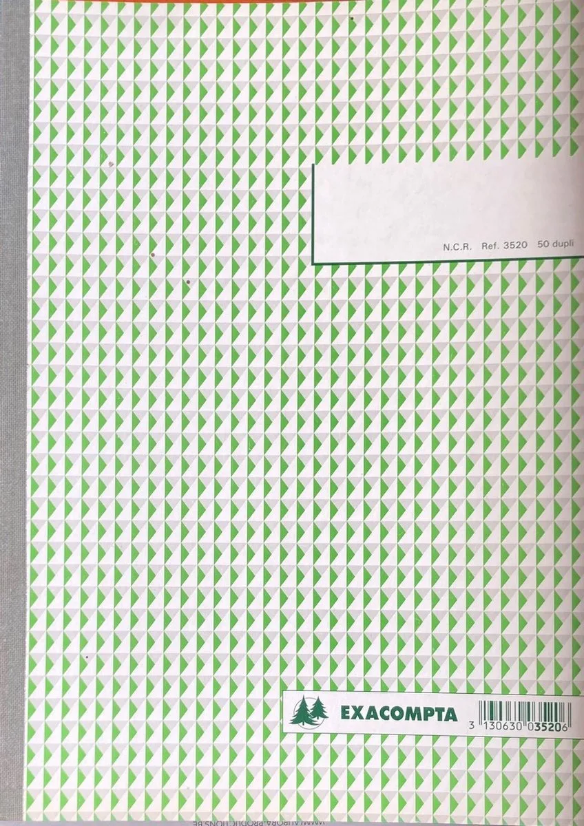 dagboek - 50 dupli fra Exacompta i Hvid – produktbillede