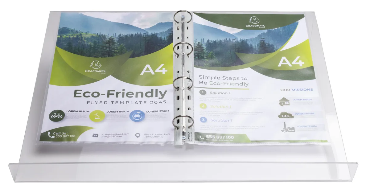 Dokumentenhalter, aus Acryl, DIN A3, transparent von Exacompta – Produktfoto