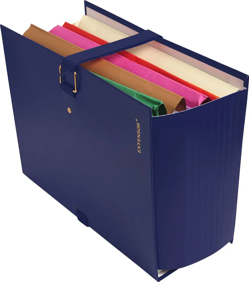 Dokumentenmappe EXTENSOR, DIN A4, blau van Exacompta – productfoto