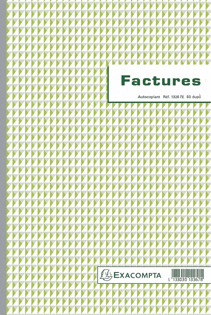 Doorschrijfpapier Facturen 29,7x21cm 50 zelfkopiërend papier dupli - - 13287E de Exacompta en Multicolore – photo produit