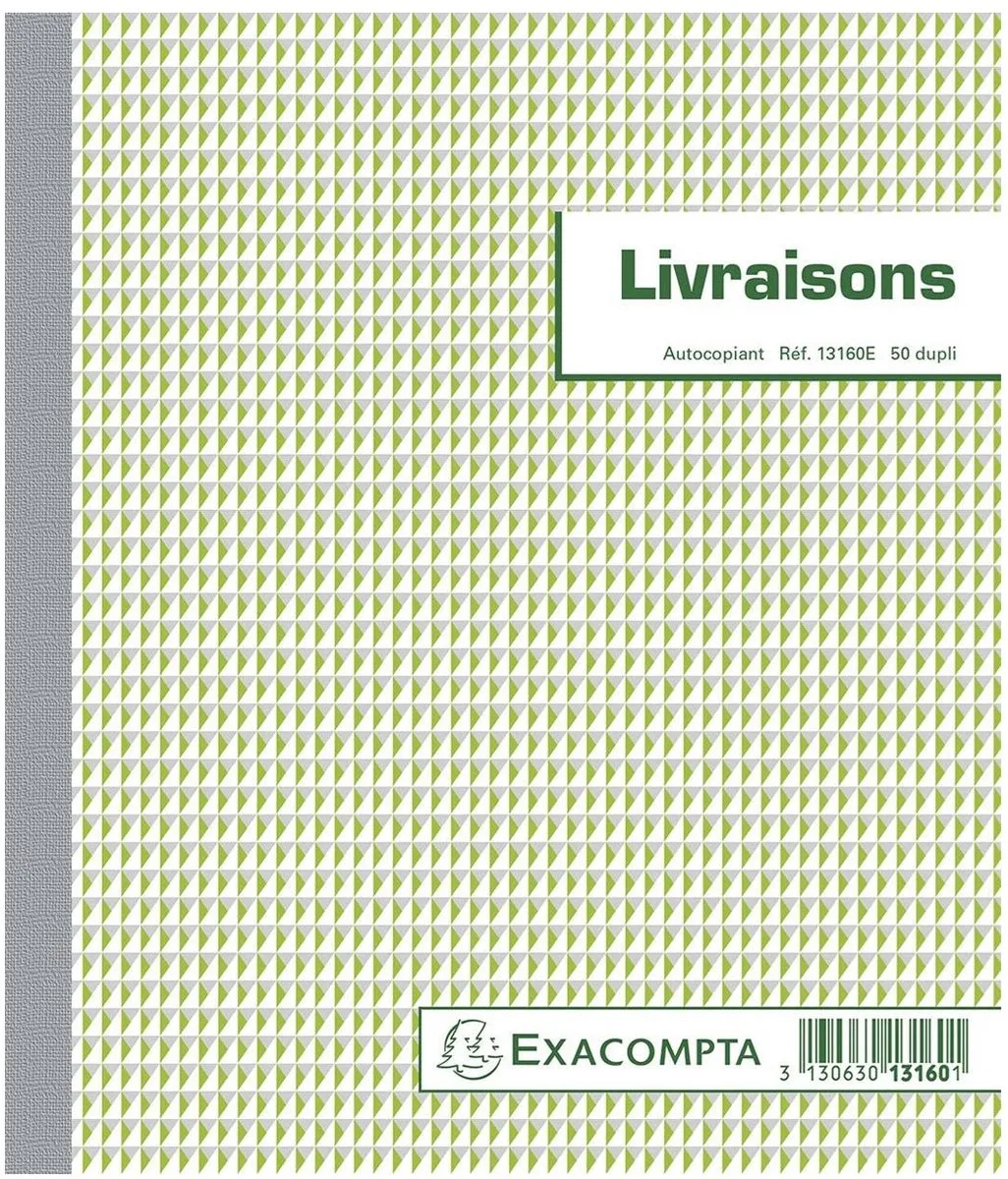 Doorschrijfpapier Leveringen 21x18cm 50 zelfkopiërend papier dupli - - 13160E van Exacompta in Meerkleurig – productfoto