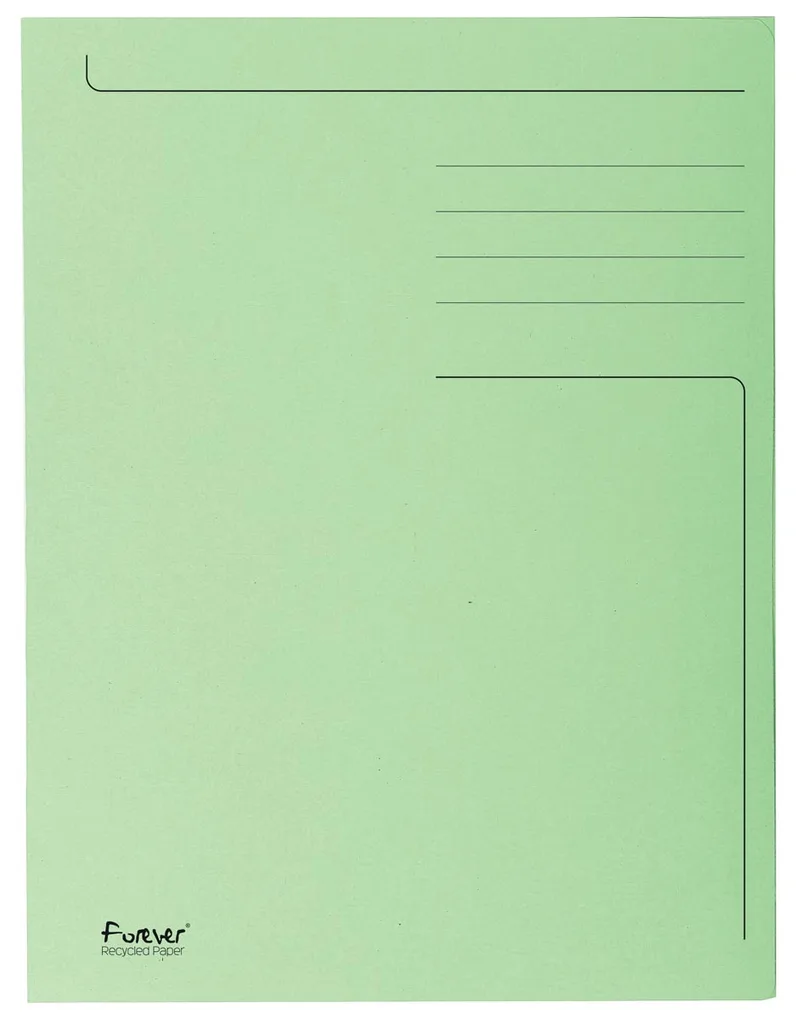 dossiermap Foldyne ft 24 x 32 cm (voor ft A4), lichtgroen, pak van 50 stuks by Exacompta – product photo