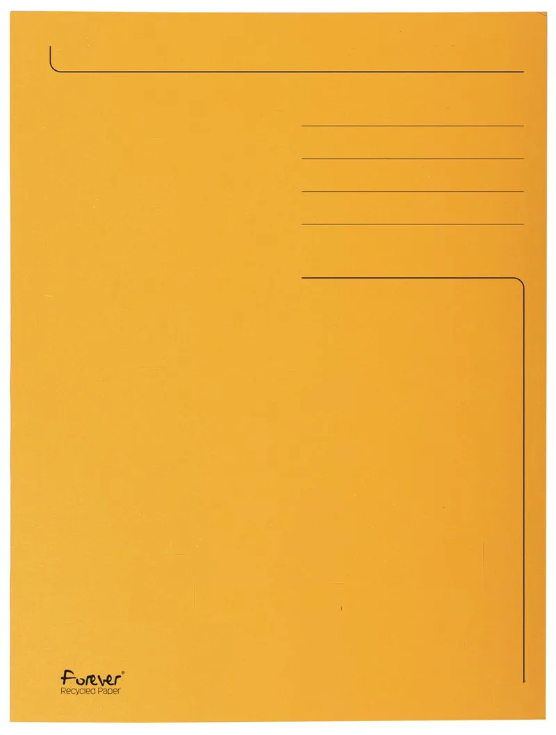 dossiermap Foldyne ft 24 x 32 cm (voor ft A4), oranje, doos van 50 stuks von Exacompta – Produktfoto