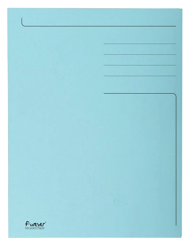 dossiermap Foldyne ft 24 x 35 cm (voor ft folio), lichtblauw, pak van 50 stuks by Exacompta – product photo