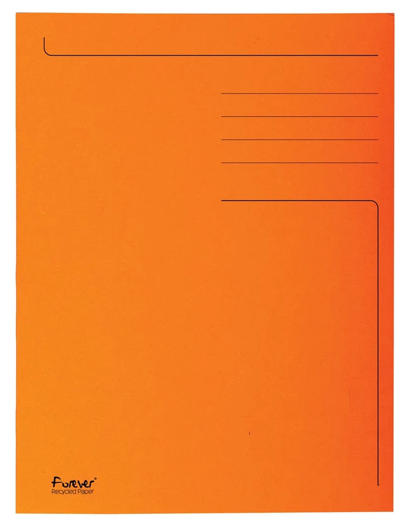 dossiermap Foldyne ft 24 x 35 cm (voor ft folio), oranje, pak van 50 stuks by Exacompta – product photo