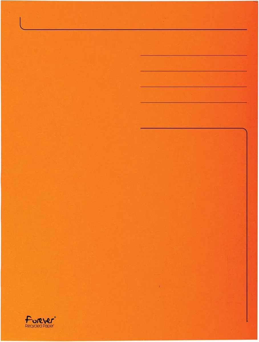 dossiermap Foldyne ft 24 x 35 cm (voor ft oranje, pak van 50 stuks 2 stuks fra Exacompta i Folio – produktbillede