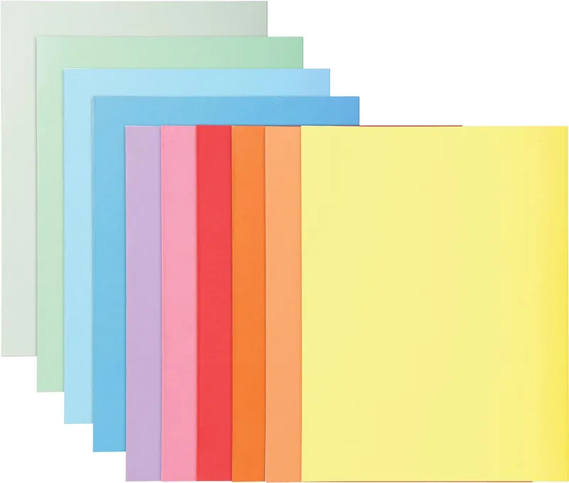 dossiermap Super 180, voor ft A4, pak van 100 stuks, 10 geassorteerde kleuren de Exacompta – photo produit