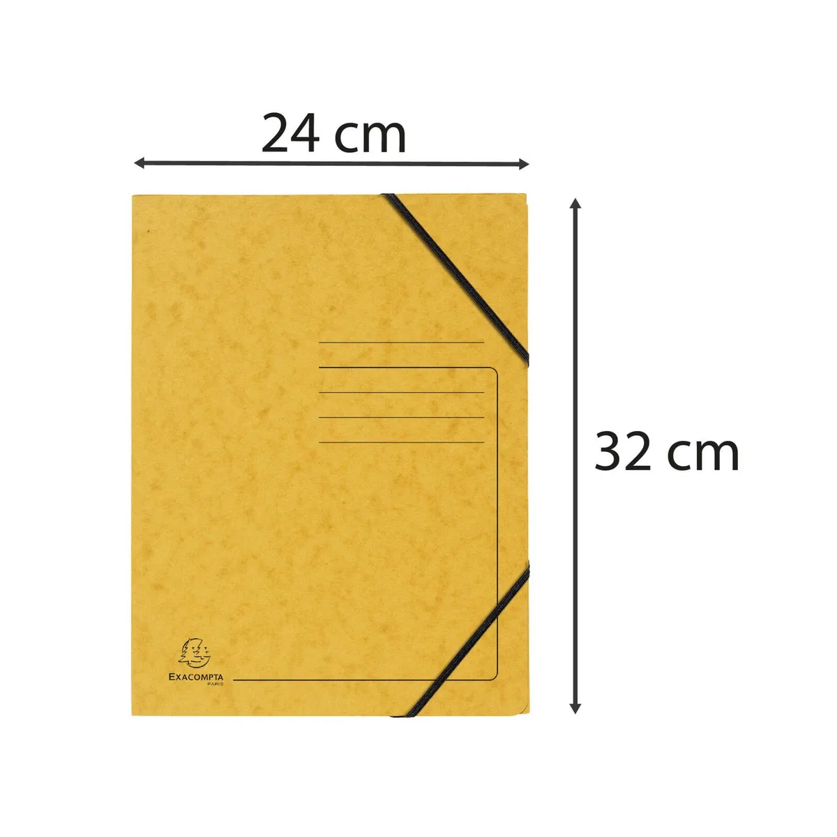 Eckspanner DIN A4 gelb van Exacompta – productfoto