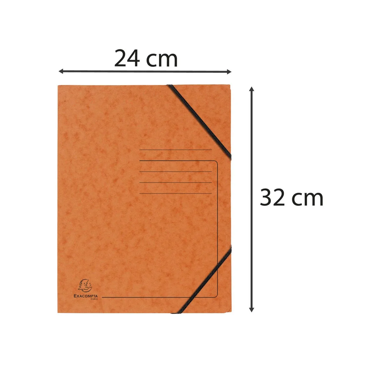 Eckspanner DIN A4 orange de Exacompta – photo produit