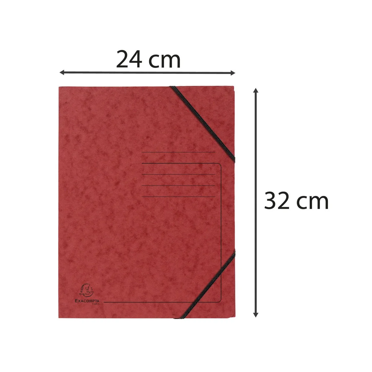 Eckspanner DIN A4 rot van Exacompta – productfoto