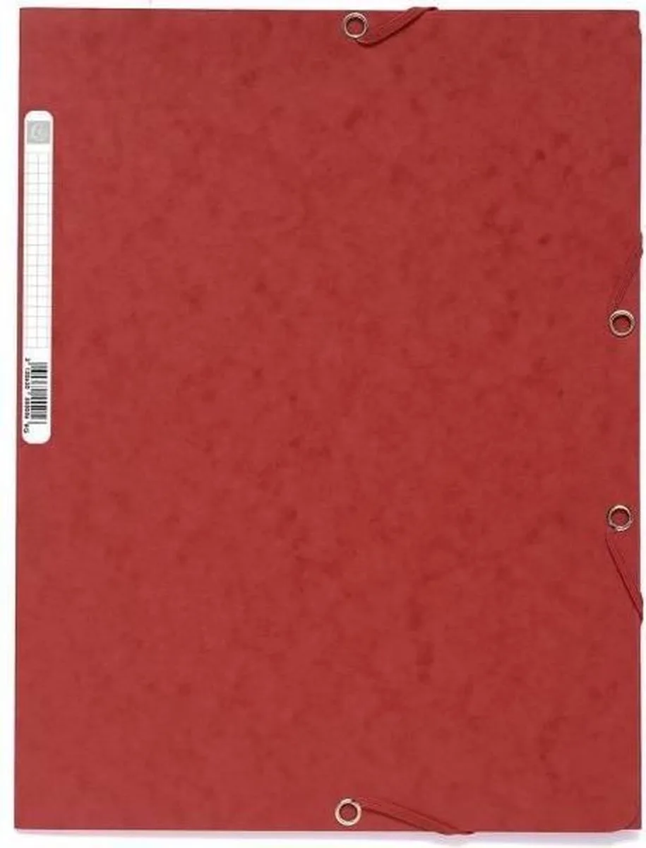 Elastomap 3 kleppen in glanskarton 400g/m2 - A4 - 55505E von Exacompta in Rot – Produktfoto