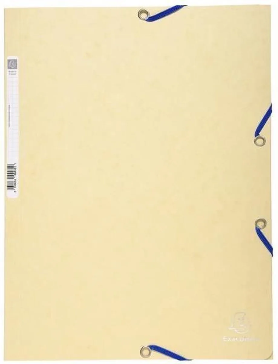 Elastomap 3 kleppen in glanskarton 400g/m2 - A4 - 55532E de Exacompta en Ivoire – photo produit