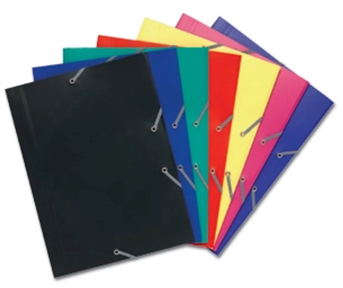 Elastomap 3 kleppen ondoorschijnende PP 4/10de - A4 - 55909E de Exacompta en Jaune – photo produit
