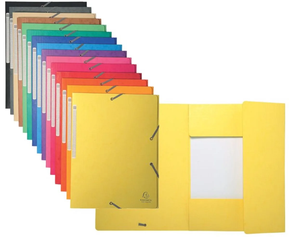 Elastomap Maxi capacity in glanskarton 425gm2 - A4 - Geassorteerd - 17100H von Exacompta – Produktfoto