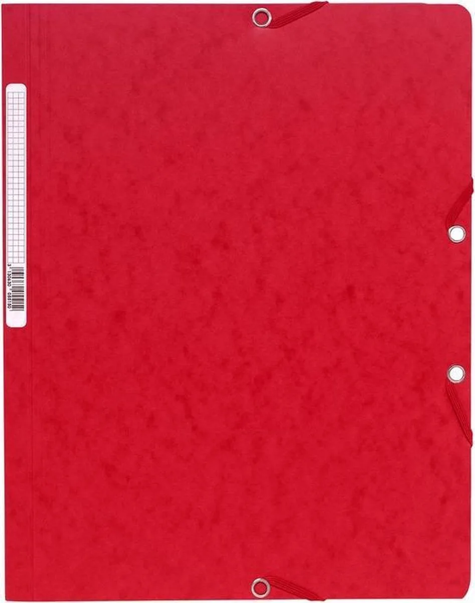 Elastomap zonder klep in glanskarton 400gm2 - A4 - 5515E von Exacompta in Rot – Produktfoto