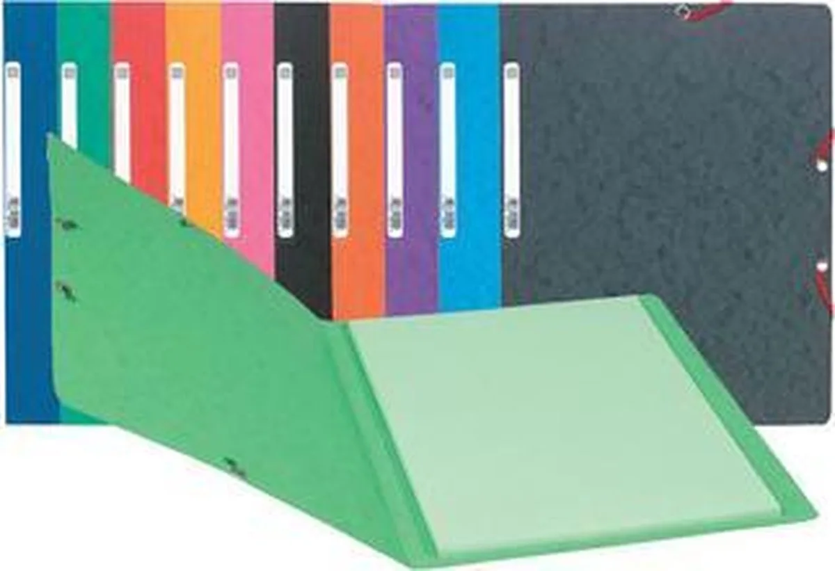 Elastomap zonder klep in glanskarton 400gm2 - A4 - 5563E von Exacompta in Lindengroen – Produktfoto