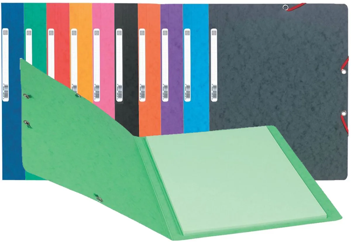 Elastomap zonder klep in glanskarton 400gm2 - A4 - 5571E von Exacompta in Grau – Produktfoto