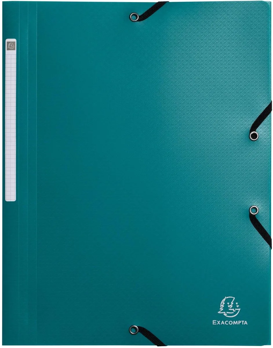 Elastomappen - 3 kleppen - Elastiek - A4 - 10 stuks de Exacompta en Vert – photo produit