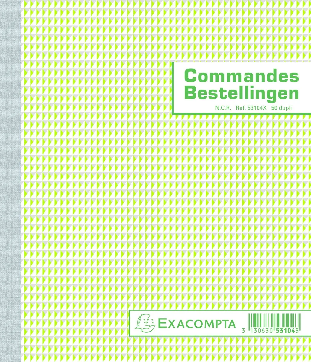 Exacompta 10x Bestellingen 21x18cm 50 blad doorschrijfpapier dupli Tweetalig - - 53104X by Exacompta in Ander – product photo