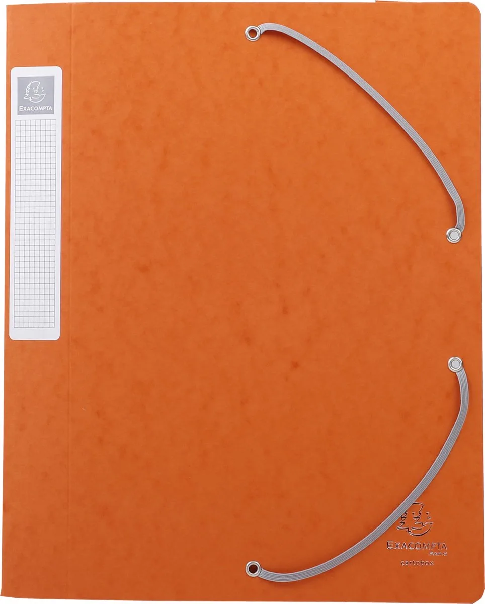 Exacompta 10x Cartobox Archiefdoos Rug 40mm - A4 (vlak geleverd) - 14017H van Exacompta in Oranje – productfoto