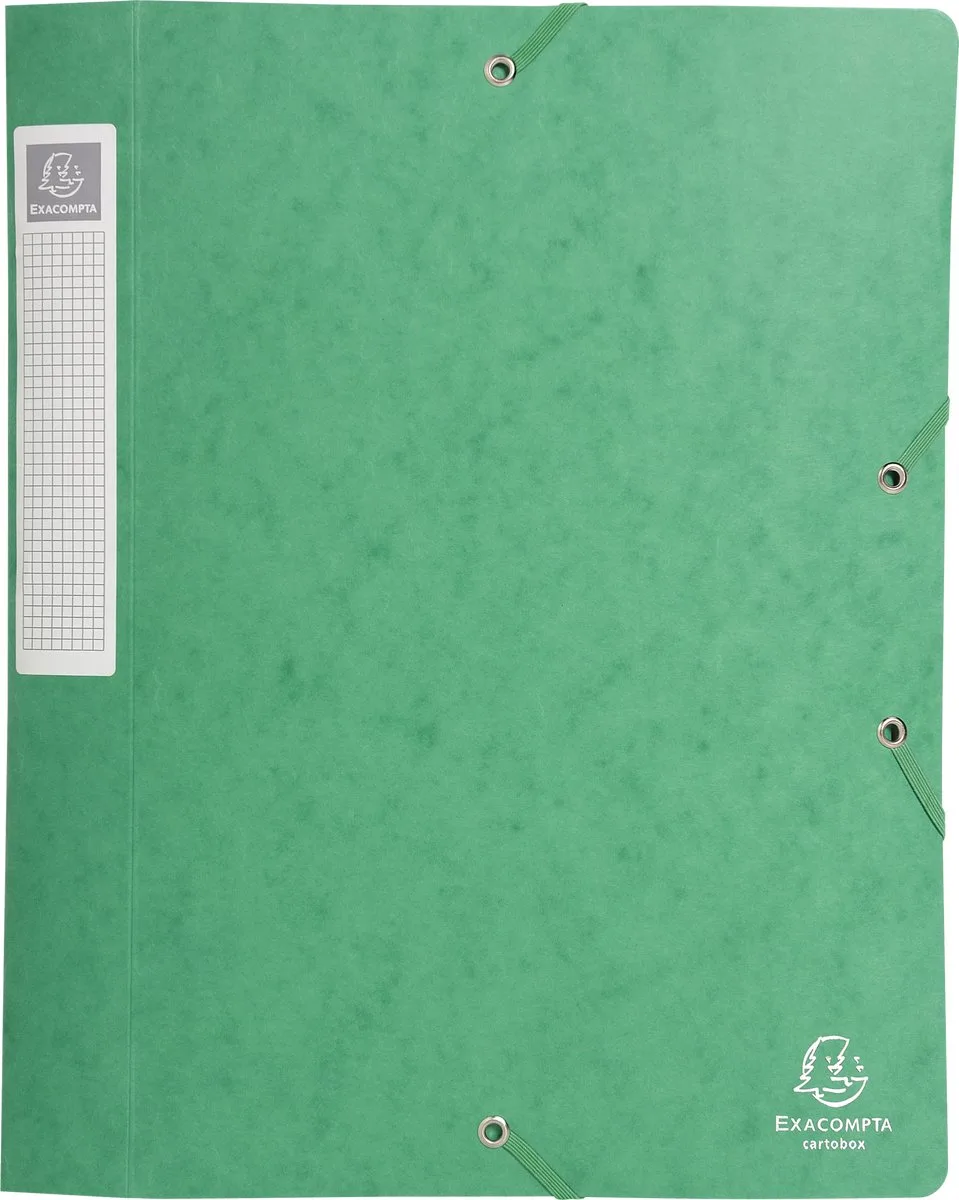 Exacompta 10x Cartobox Archiefdoos Rug 40mm - A4 (vlak geleverd) - 14003H by Exacompta in Green – product photo