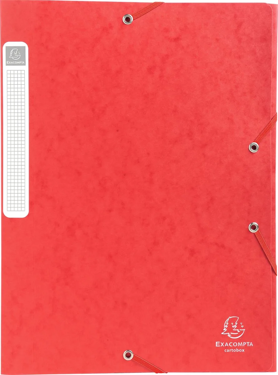 Exacompta 10x Cartobox Archiefdoos Rug 40mm - A4 (vlak geleverd) - 14009H van Exacompta in Rood – productfoto