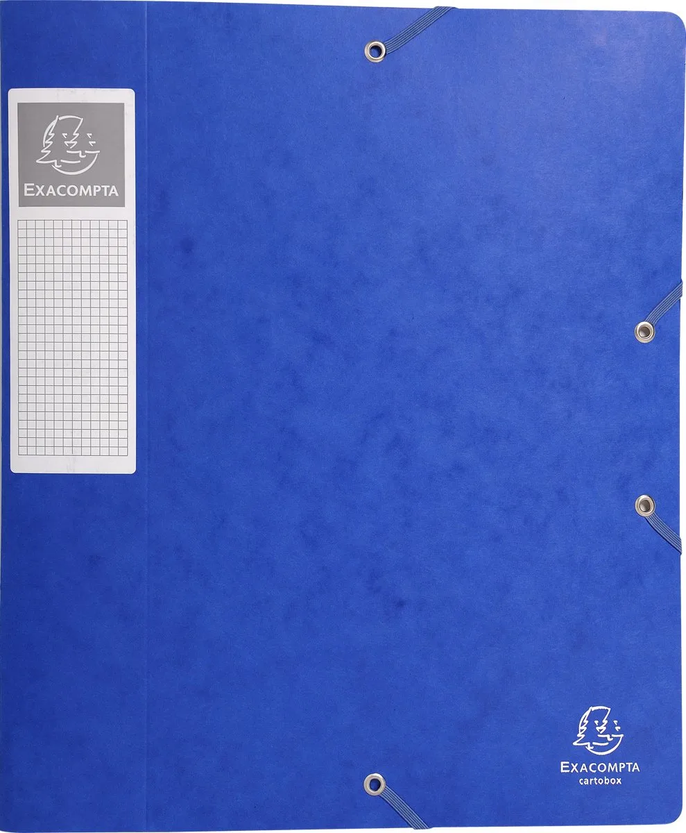 Exacompta 10x Cartobox Archiefdoos Rug 60mm - A4 (vlak geleverd) - 16005H van Exacompta in Blauw – productfoto