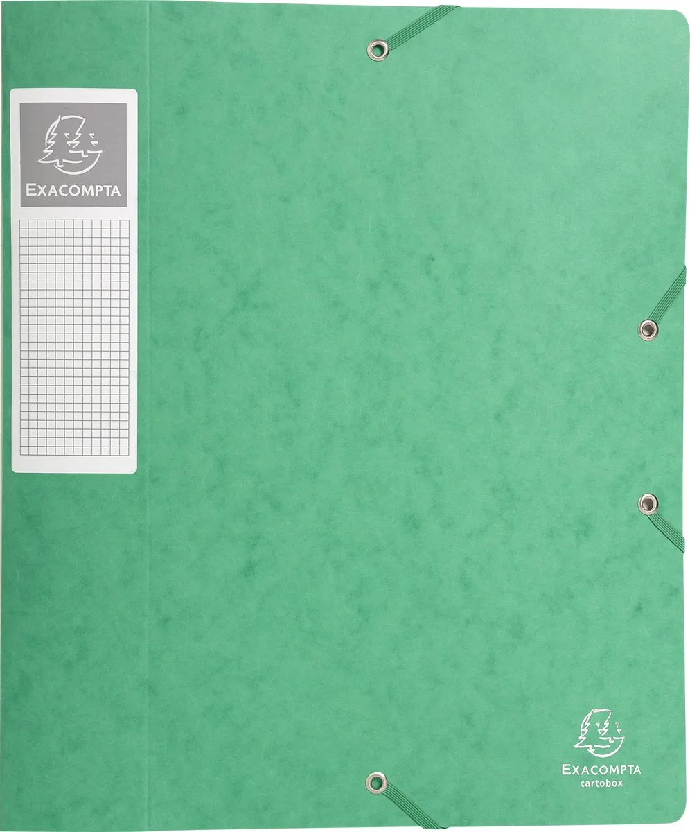 Exacompta 10x Cartobox Archiefdoos Rug 60mm - A4 (vlak geleverd) - 16003H van Exacompta in Groen – productfoto