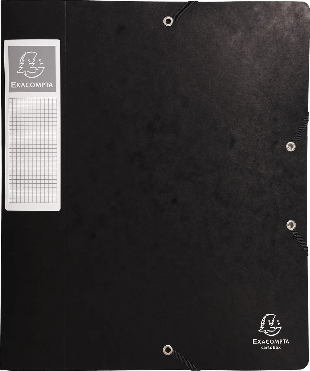 Exacompta 10x Cartobox Archiefdoos Rug 60mm - A4 (vlak geleverd) - 16016H by Exacompta in Black – product photo