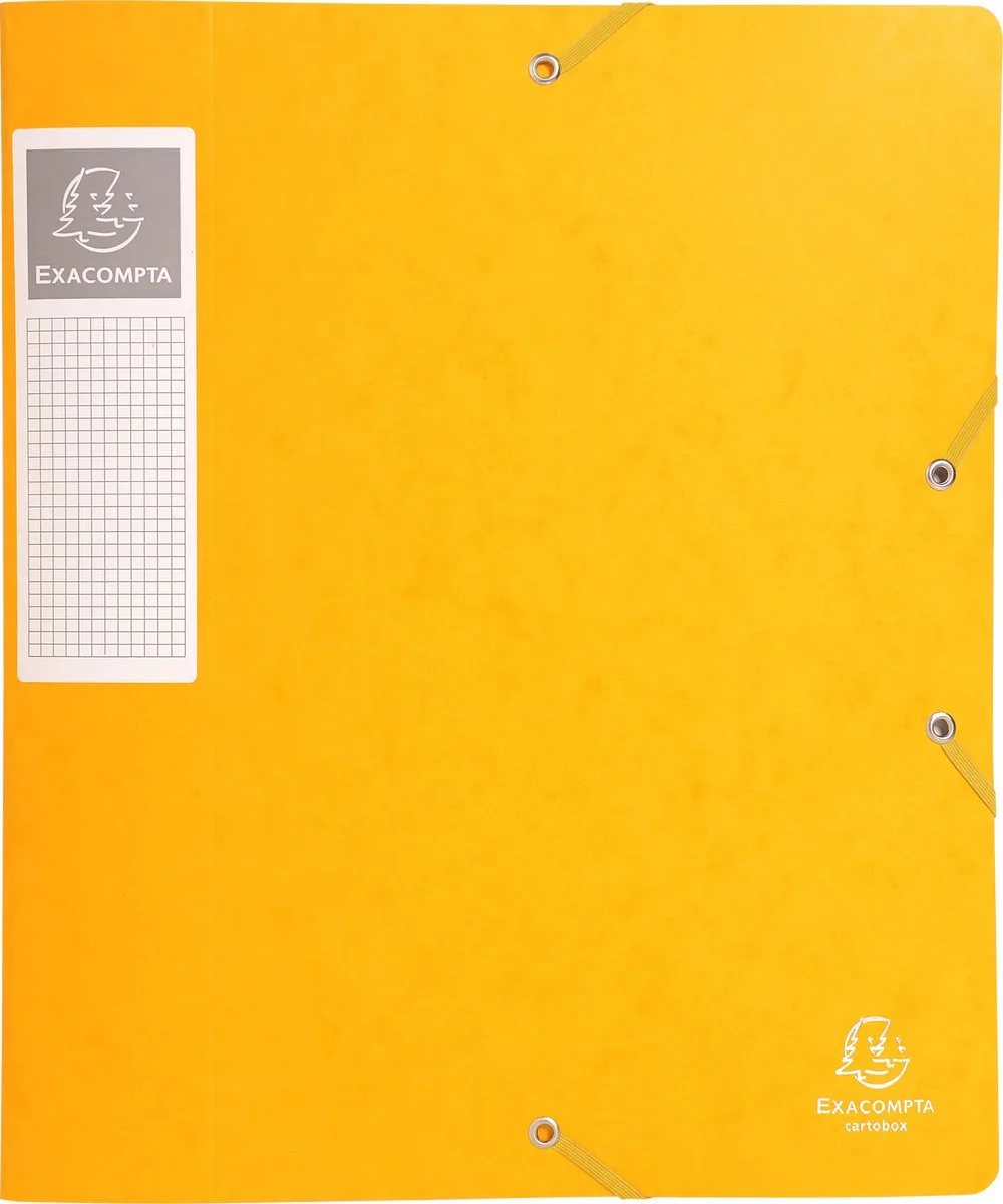 Exacompta 10x Cartobox Archiefdoos Rug 60mm - A4 (vlak geleverd) - 16006H by Exacompta in Yellow – product photo
