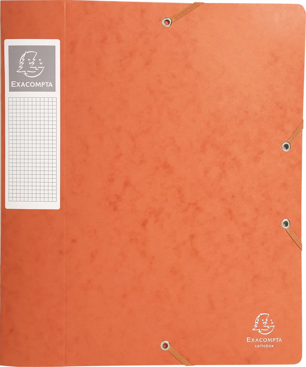 Exacompta 10x Cartobox Archiefdoos Rug 60mm - A4 (vlak geleverd) - 16017H by Exacompta in Orange – product photo